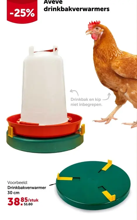 Promotie: drinkbakverwarmers