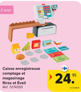 Offre: Caisse enregistreuse comptage et magasinage Rires et Éveil