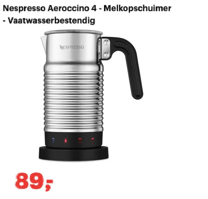 Promotie: Nespresso Aeroccino 4