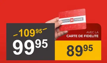 Offre: Handy Home Card Offer
