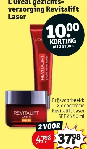 Promotie: gezichtsverzorging Revitalift Laser
