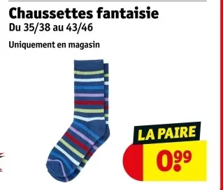 Offre: Chaussettes fantaisie