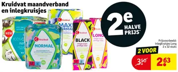 Aanbieding: Maandverband en inlegkruisjes