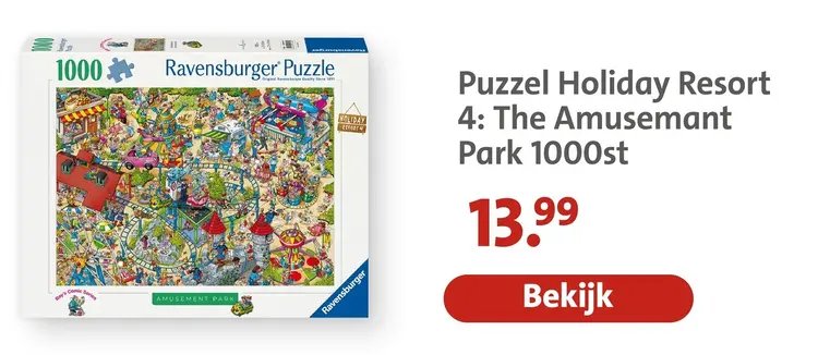 Aanbieding: Puzzel Holiday Resort 4: The Amusement Park 1000st