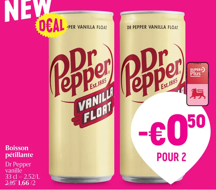 Offre: Dr Pepper vanille