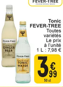 Offre: Tonic FEVER-TREE Toutes variétés