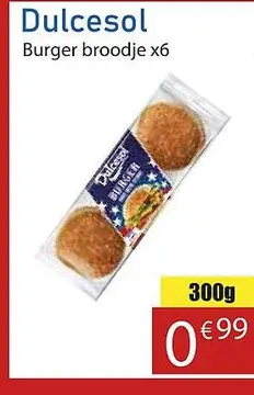 Aanbieding: Dulcesol Burger
