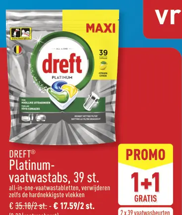 Promotie: Platinum-vaatwastabs