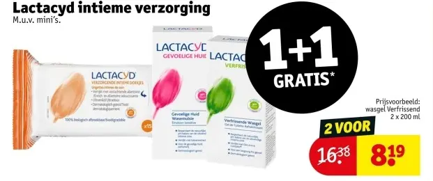 Aanbieding: Lactacyd intieme verzorging