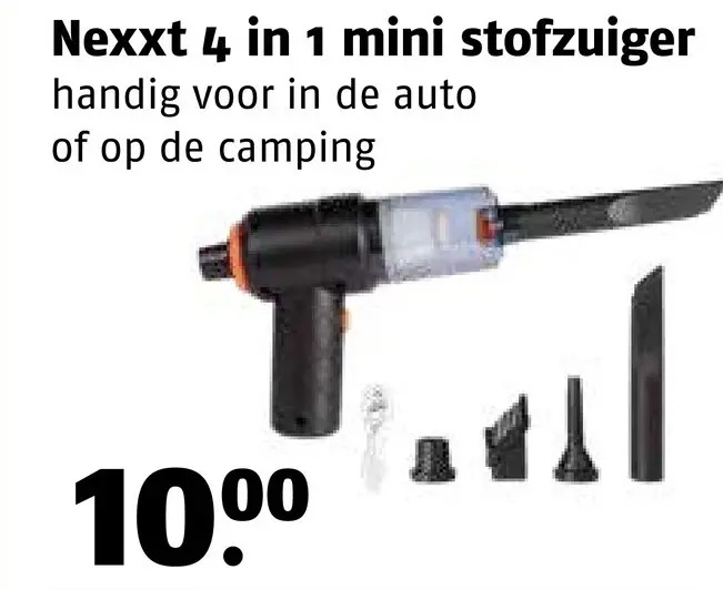 Aanbieding: 4 in 1 mini stofzuiger