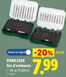 Offre: Set d'embouts