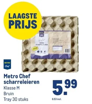 Aanbieding: Metro Chef scharreleieren