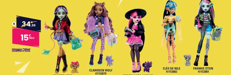 Offre: Poupée MONSTER HIGH