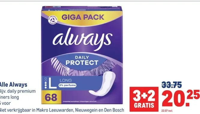 Aanbieding: Always Daily Protect