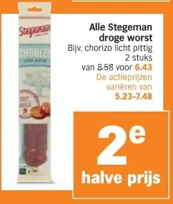 Aanbieding: droge worst