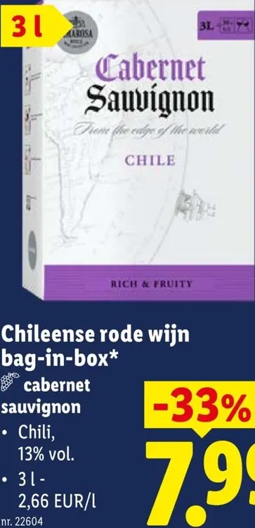 Promotie: Marosa Chileense rode wijn bag-in-box