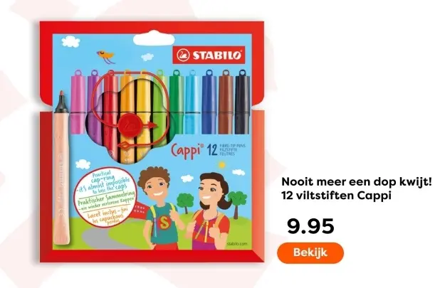 Aanbieding: 12 viltstiften Cappi