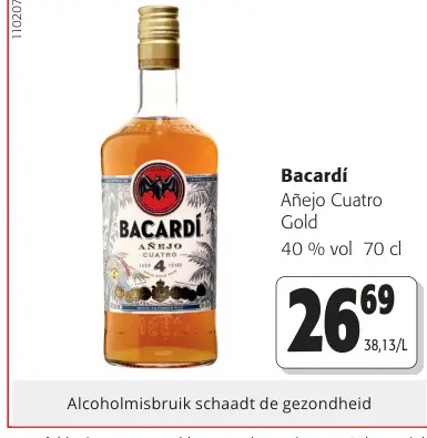 Promotie: Añejo Cuatro Gold
