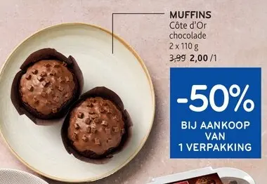 Promotie: MUFFINS chocolade