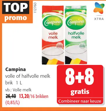 Promotie: volle of halfvolle melk