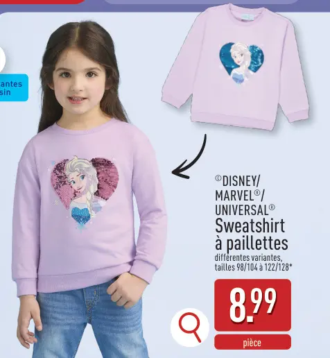 Offre: Sweatshirt à paillettes