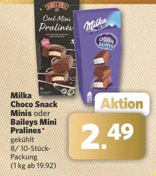 Aanbieding: Choco Snack Minis oder Baileys Mini Pralines