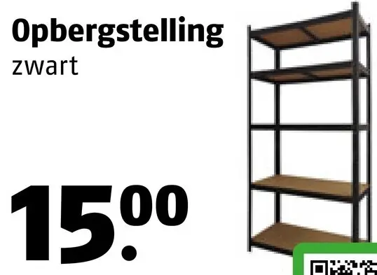 Aanbieding: Opbergstelling