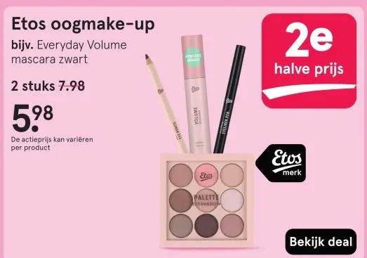 Aanbieding: Etos oogmake-up bijv. Everyday Volume mascara