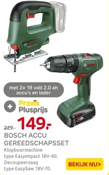 Aanbieding: Bosch accu gereedschapsset