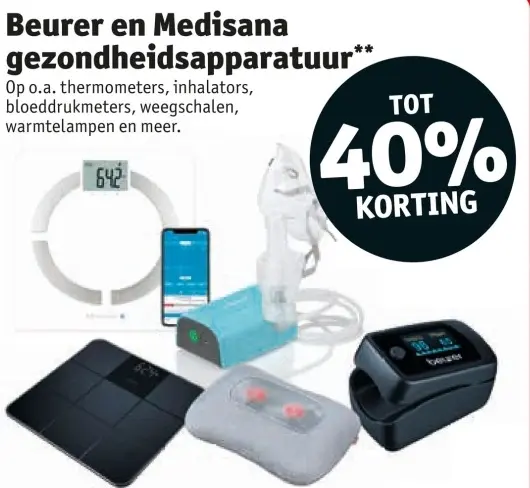 Aanbieding: Beurer en Medisana gezondheidsapparatuur