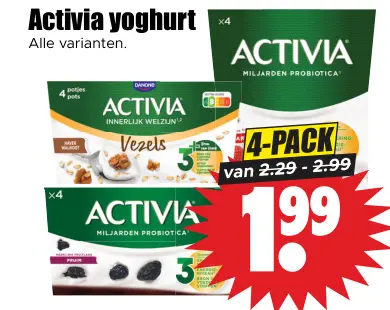Aanbieding: Activia yoghurt