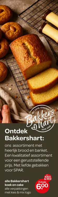Aanbieding: Bakkershart koek en cake