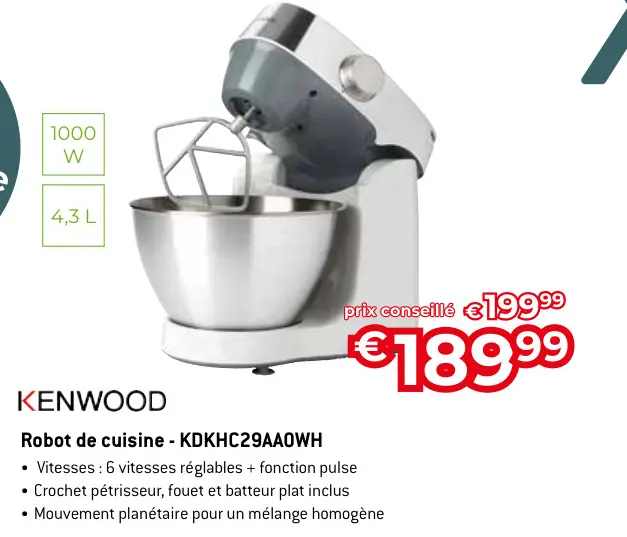 Offre: Robot de cuisine - KDKHC29AA0WH