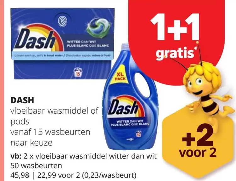 Promotie: Vloeibaar wasmiddel of pods