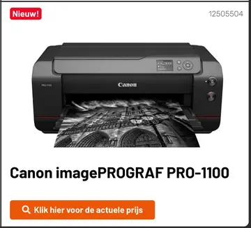 Aanbieding: Canon imagePROGRAF PRO-1100