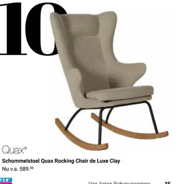 Aanbieding: Schommelstoel Quax Rocking Chair de Luxe Clay