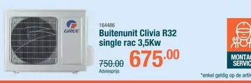 Aanbieding: Buitenunit Clivia R32 single rac