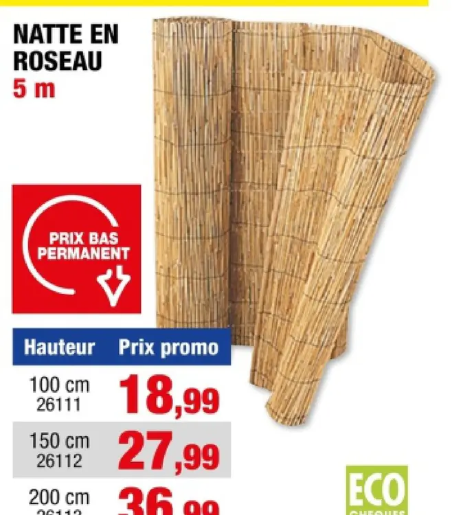 Offre: Natte en roseau