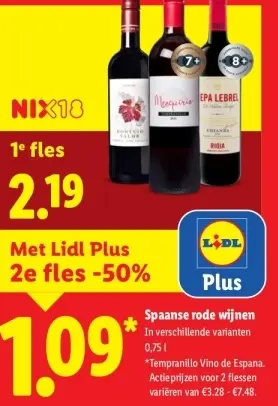 Aanbieding: Spaanse rode wijnen