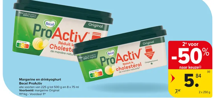 Promotie: Margarine en drinkyoghurt