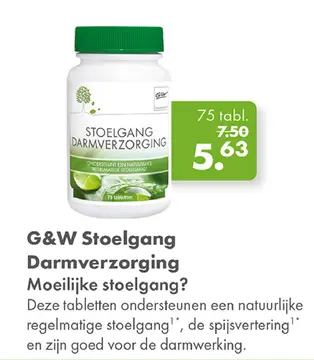 Aanbieding: G&W Stoelgang Darmverzorging