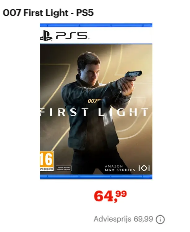 Promotie: 007 First Light - PS5