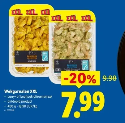 Promotie: Wokgarnalen XXL