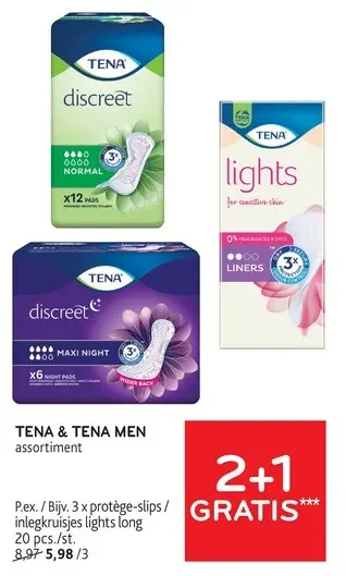 Offre: TENA & TENA MEN assortiment