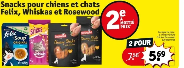 Offre: Snacks pour chiens et chats