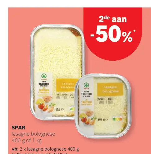 Promotie: Lasagne bolognese