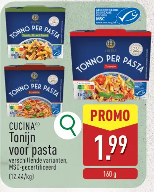 Promotie: Tonijn voor pasta