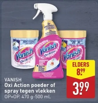 Aanbieding: Oxi Action poeder of spray tegen vlekken