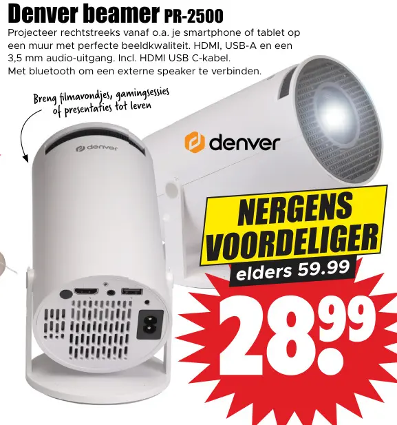 Aanbieding: beamer PR-2500