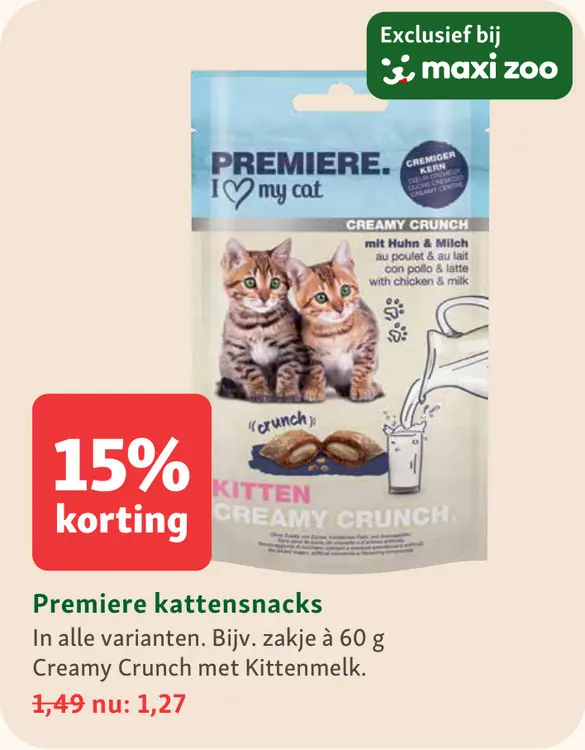 Aanbieding: Premiere Kattensnacks